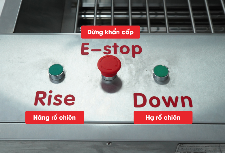 Bếp có thể dừng giữa chừng trong trường hợp khẩn cấp Bếp có thể dừng giữa chừng trong trường hợp khẩn cấp