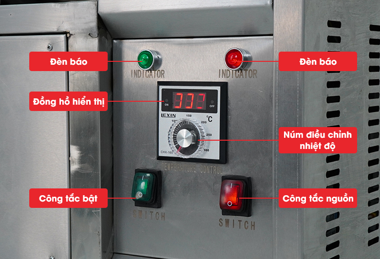 Bảng điều khiển đơn giản, dễ thao tác Bảng điều khiển đơn giản, dễ thao tác