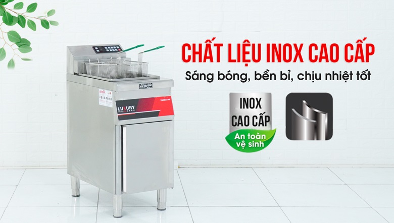 Bếp chiên điện 32 lít TB-86-1 Chất liệu inox cao cấp