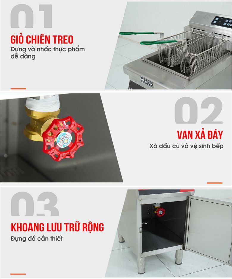 Bếp chiên điện 32 lít TB-86-1 Một số chi tiết khác