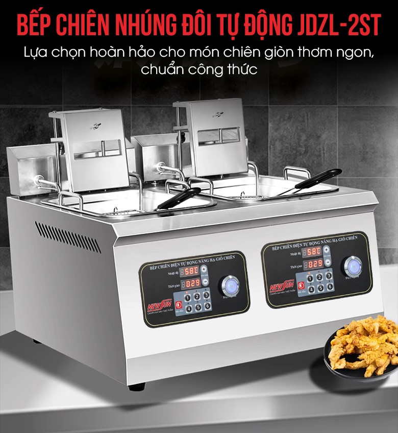 Bếp chiên nhúng đôi tự động JDZL-2ST Bếp chiên nhúng đôi tự động JDZL-2ST