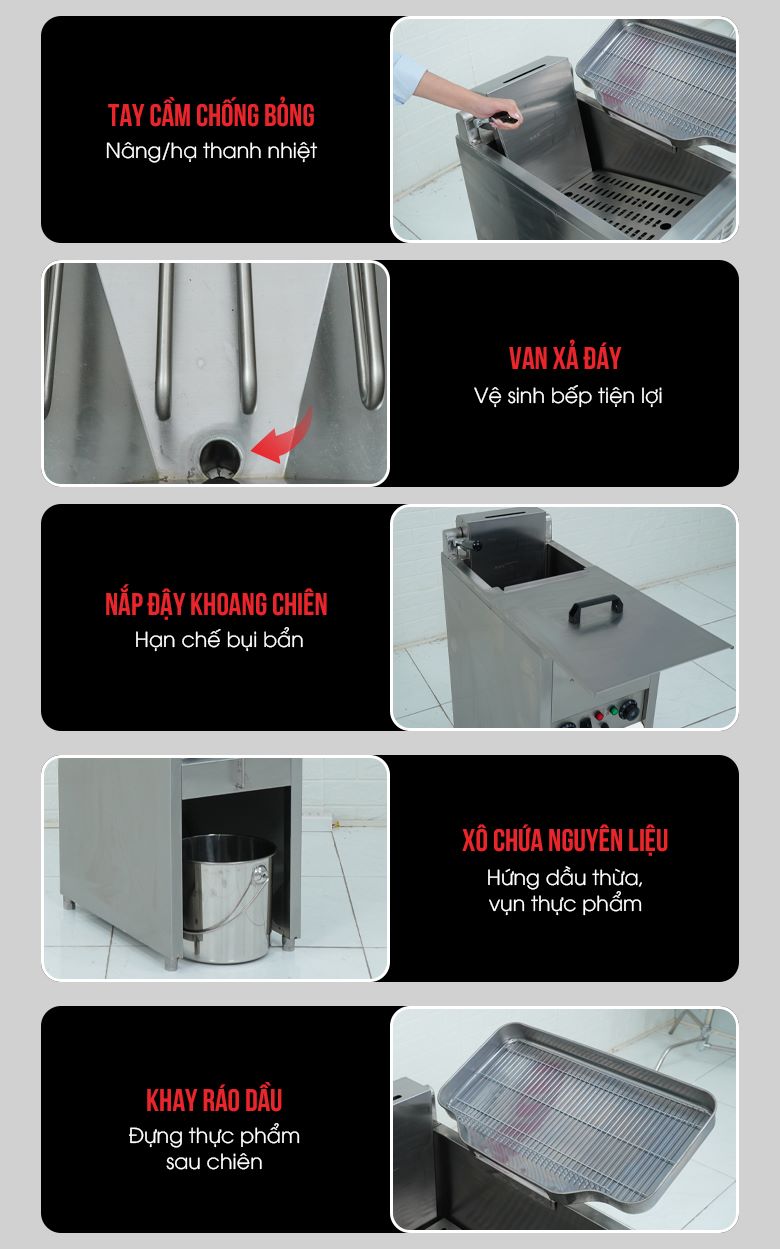 Một số chi tiết khác của bếp 