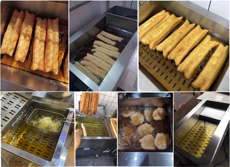 Bếp chiên tách dầu 150 lít TB-68D Hình ảnh thực tế