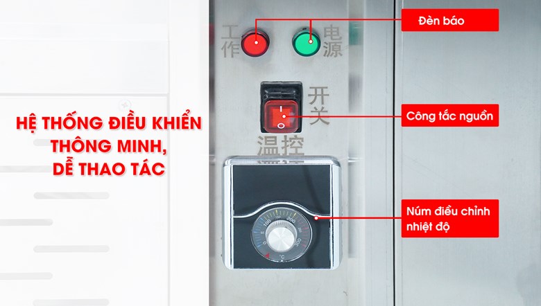 Bảng điều khiển hiện đại, dễ vận hành