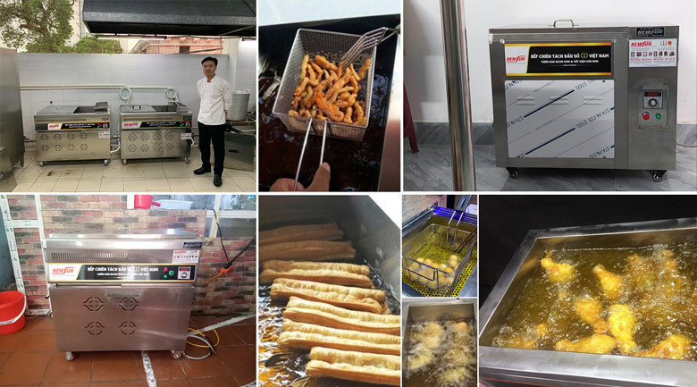 Bếp chiên tách dầu 20 lít Việt Nam Hình ảnh thực tế