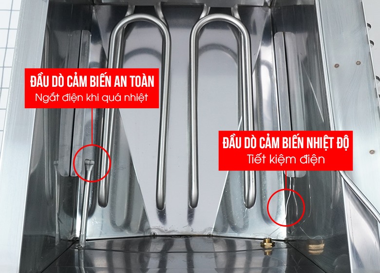 bếp còn có cảm biến an toàn độc lập