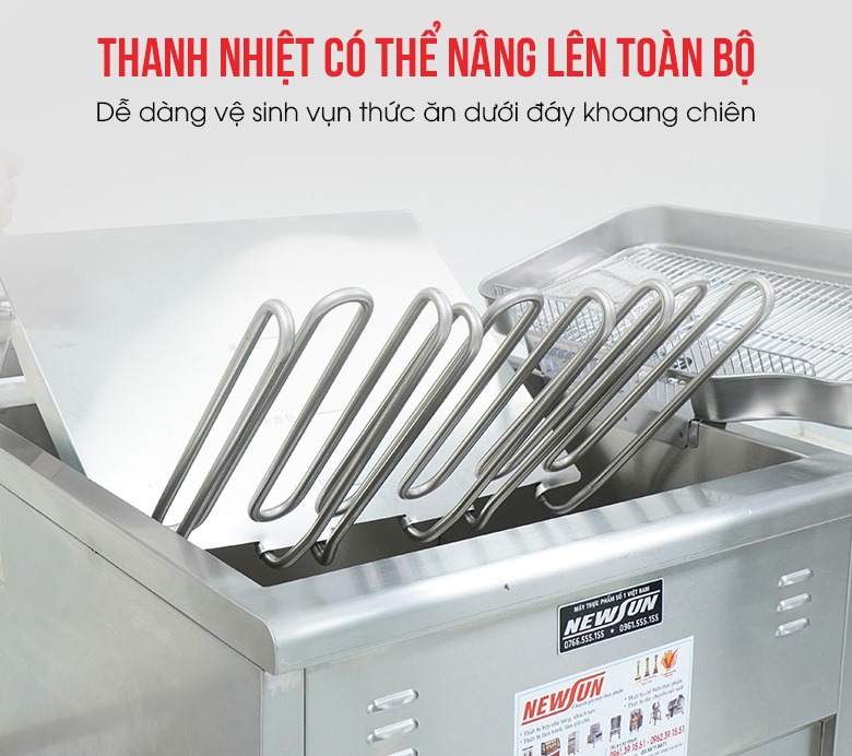 Bếp chiên đơn TB-A23 50 lít Thanh nhiệt có thể nâng lên toàn bộ