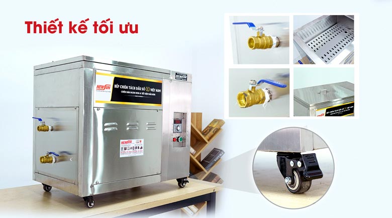 Bếp chiên tách dầu 20 lít Việt Nam Thiết kế hiện đại – nhỏ gọn – tiết kiệm không gian