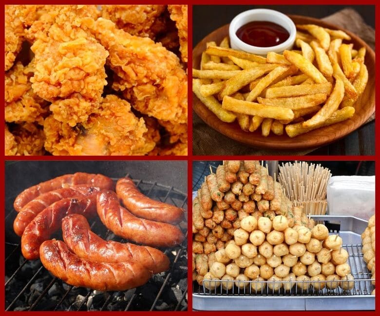 Chiên đa dạng thực phẩm