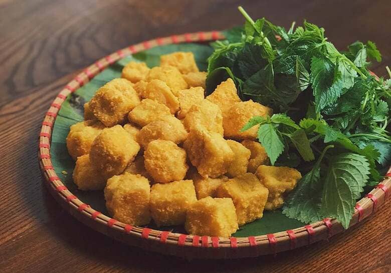 Đậu hũ chiên vàng đều