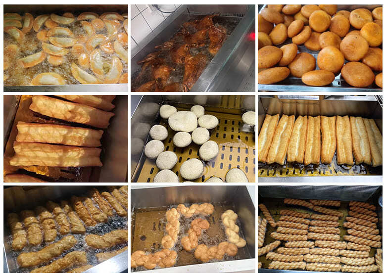 Chiên rán đa dạng thực phẩm